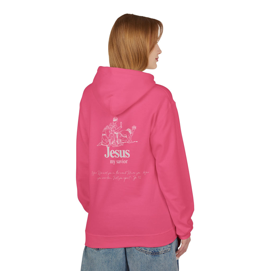 kings Hoodie — 'Jesus My Savior' Illustrated Lamb & Shepherd Faith Pullover