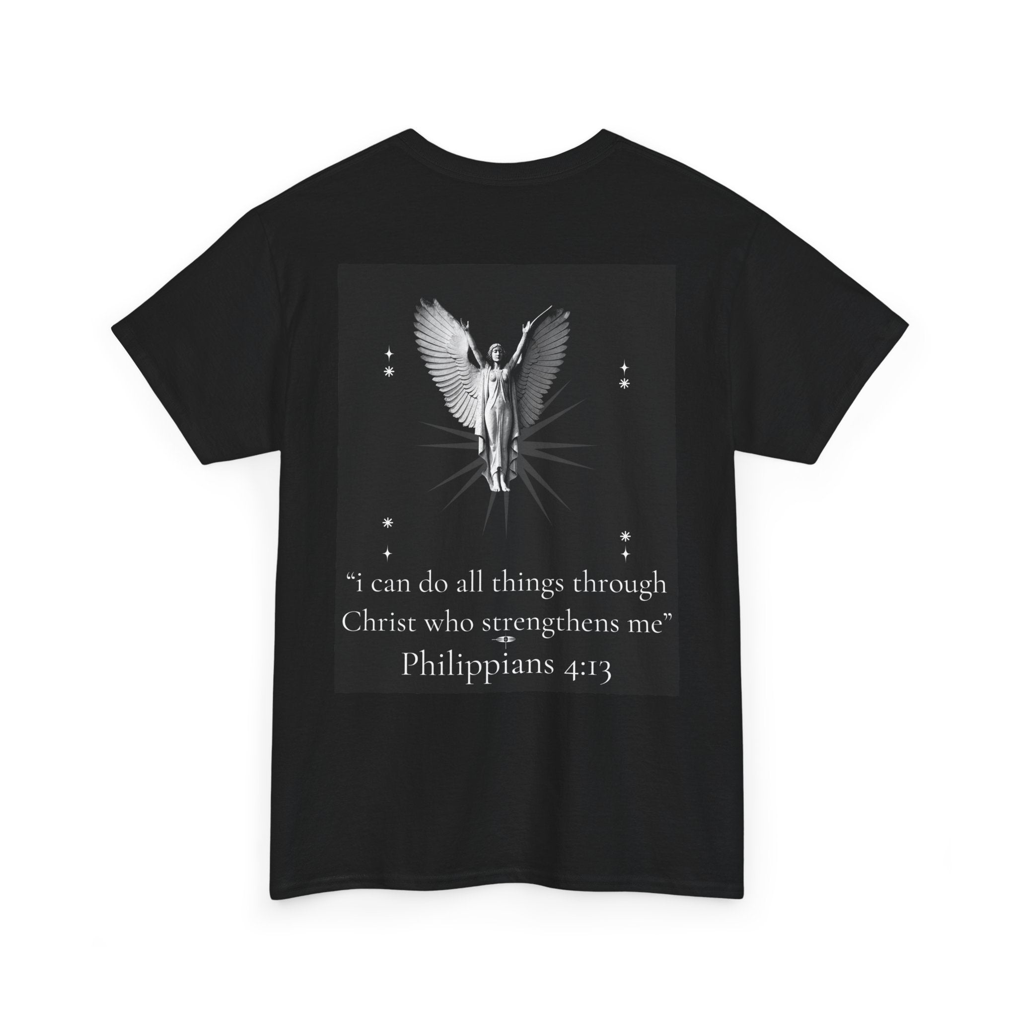 Christian Angel Tee — "I can do all things through Christ" Philippians 4:13