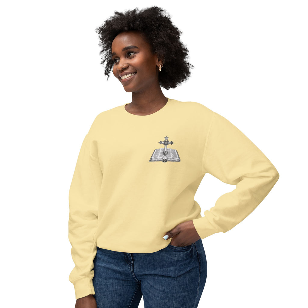 Lion Crewneck Sweatshirt — "King of Kings" Bible Verse Design