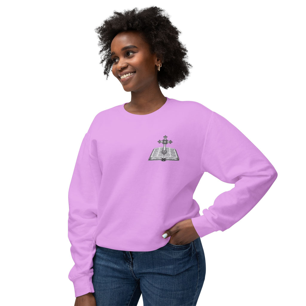 Lion Crewneck Sweatshirt — "King of Kings" Bible Verse Design