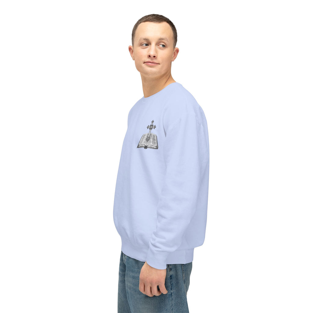 Lion Crewneck Sweatshirt — "King of Kings" Bible Verse Design