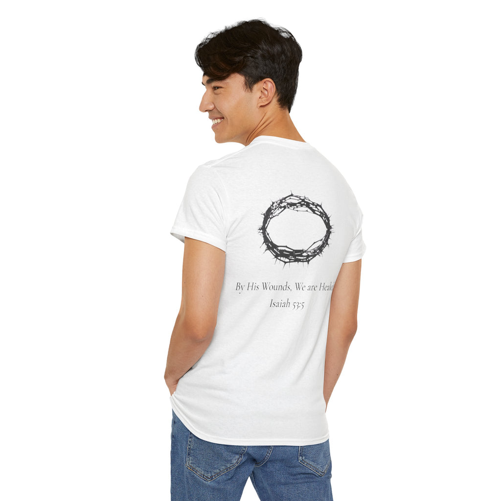 the crown T-Shirt — ‘By His Wounds We Are Healed’ Crown of Thorns Tee