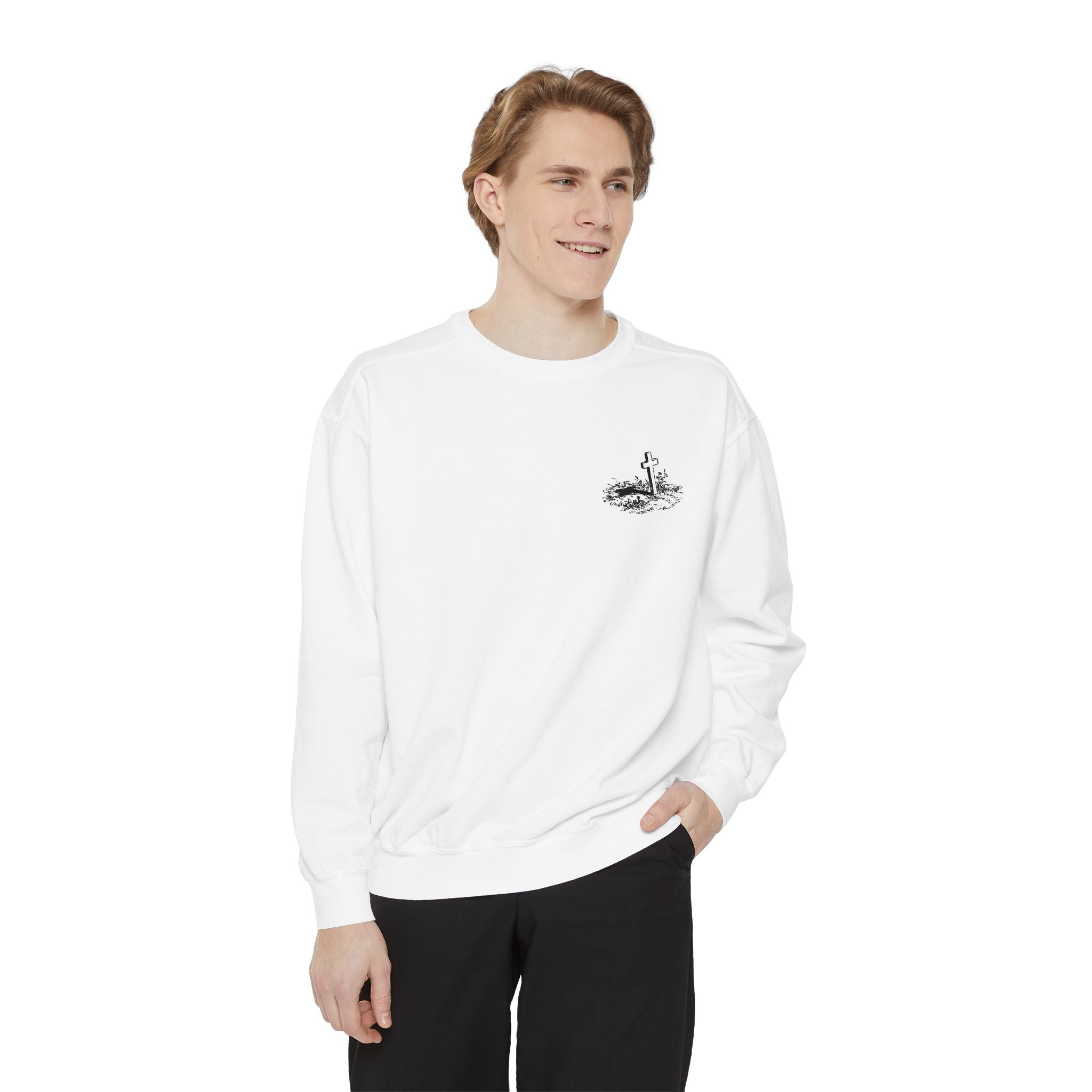 Angel Wings Sweatshirt — Philippians 4:13 Christian Crewneck
