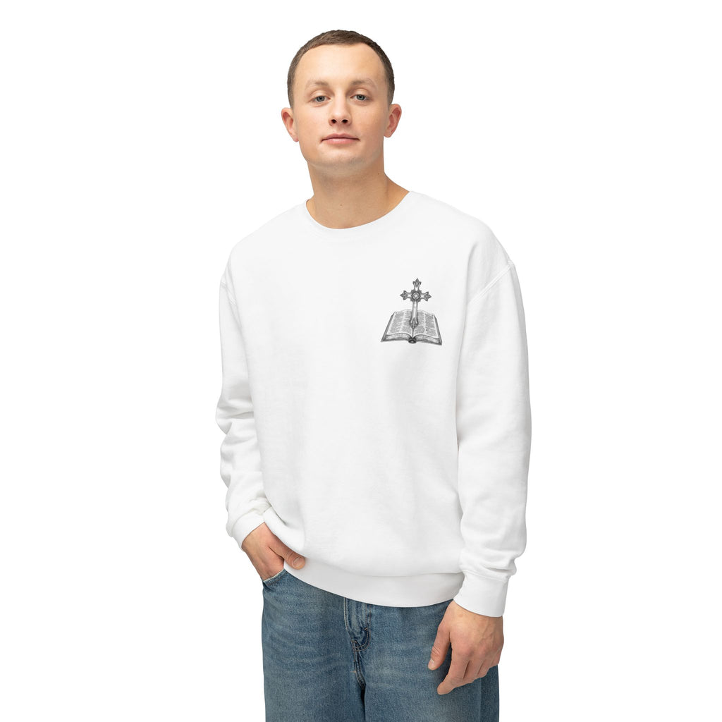 Lion Crewneck Sweatshirt — "King of Kings" Bible Verse Design