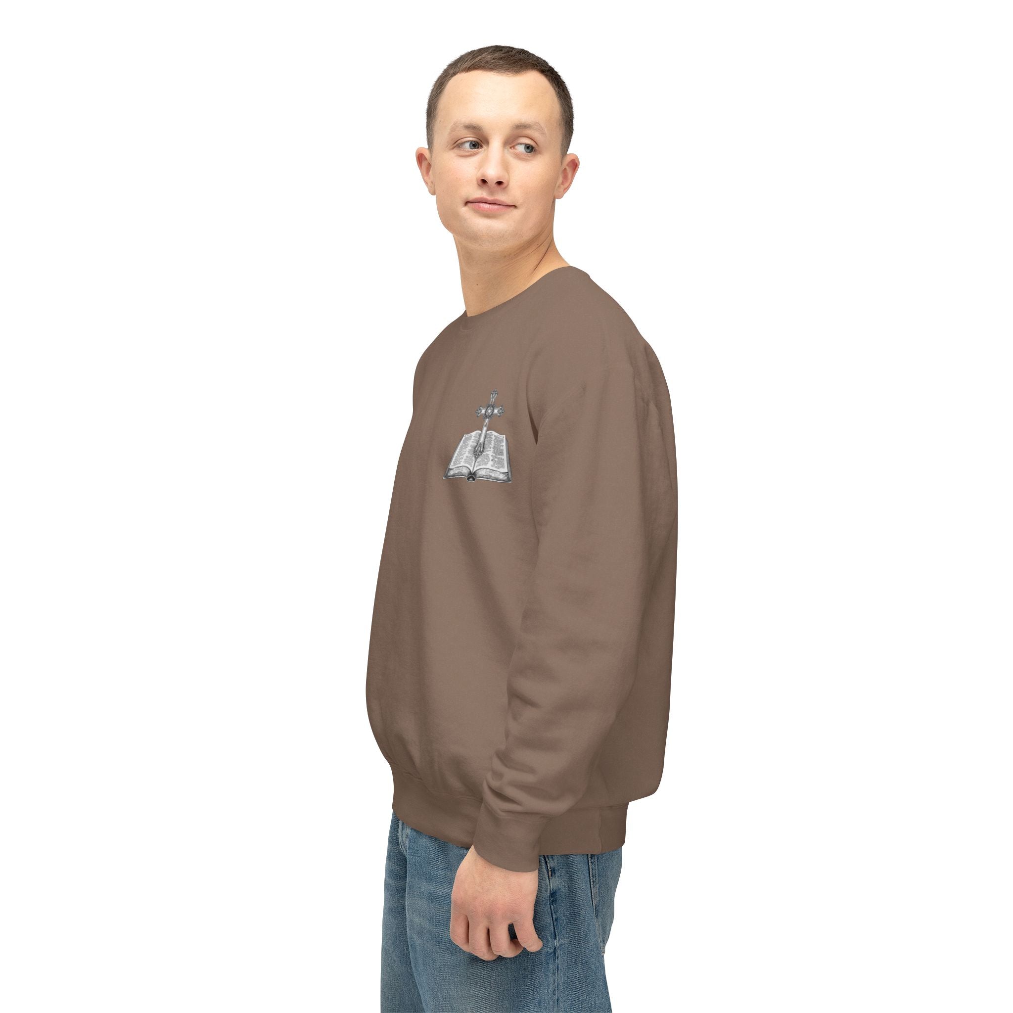 Lion Crewneck Sweatshirt — "King of Kings" Bible Verse Design