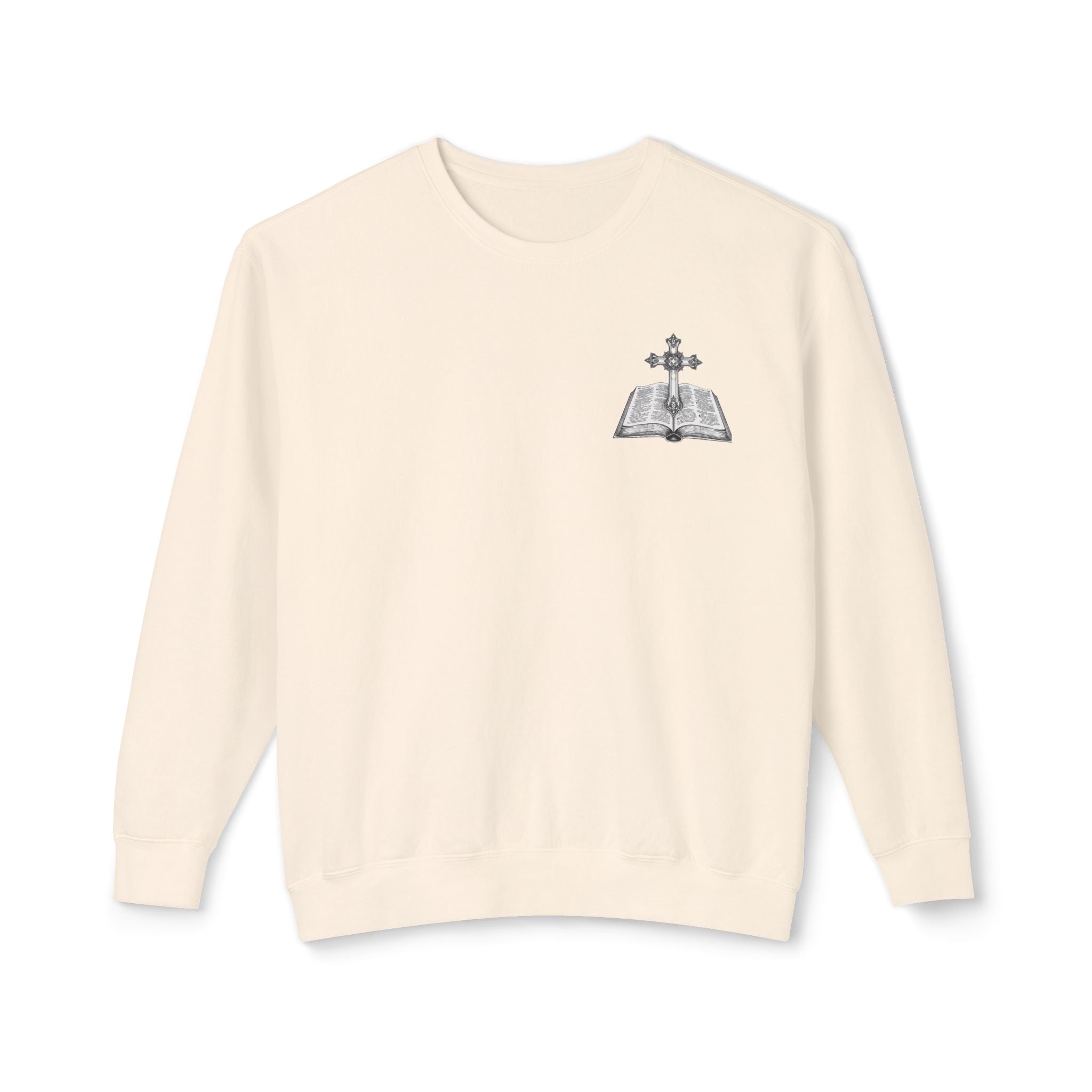Lion Crewneck Sweatshirt — "King of Kings" Bible Verse Design