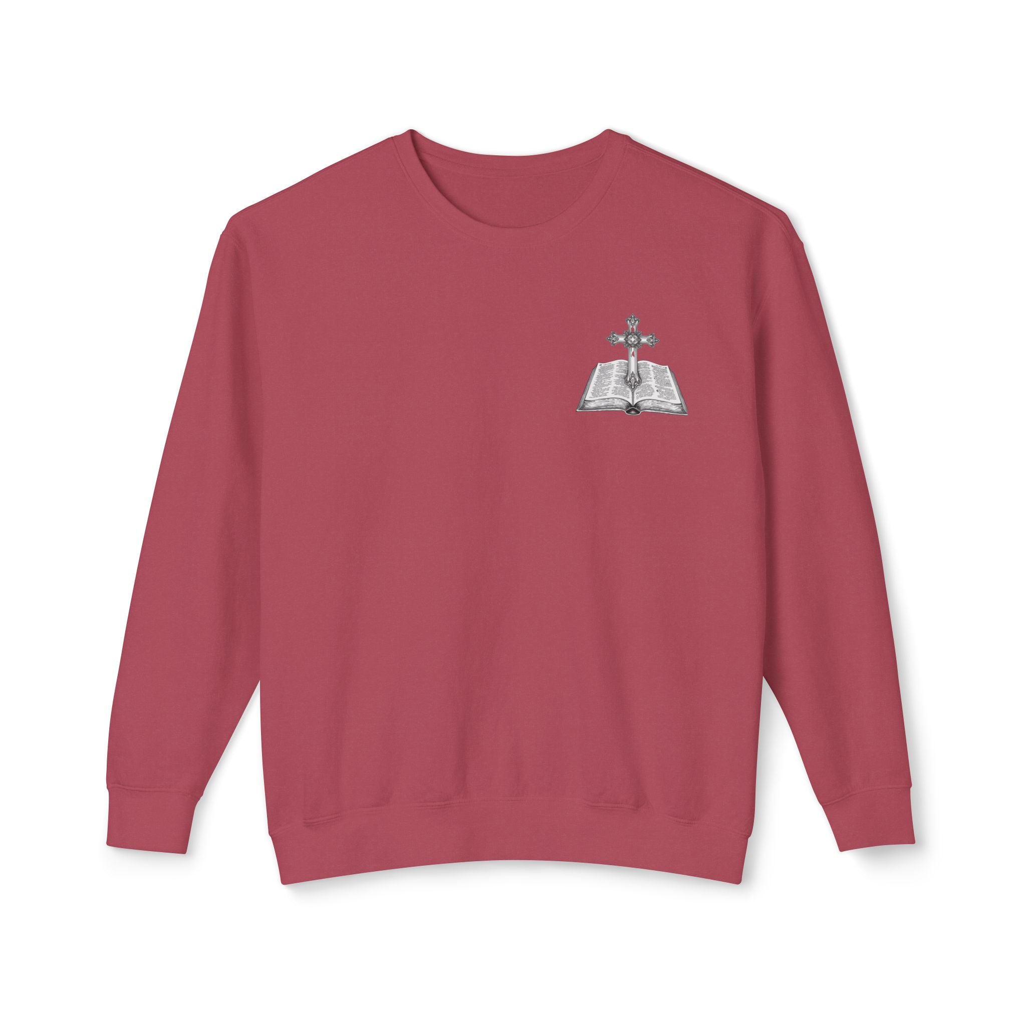 Lion Crewneck Sweatshirt — "King of Kings" Bible Verse Design