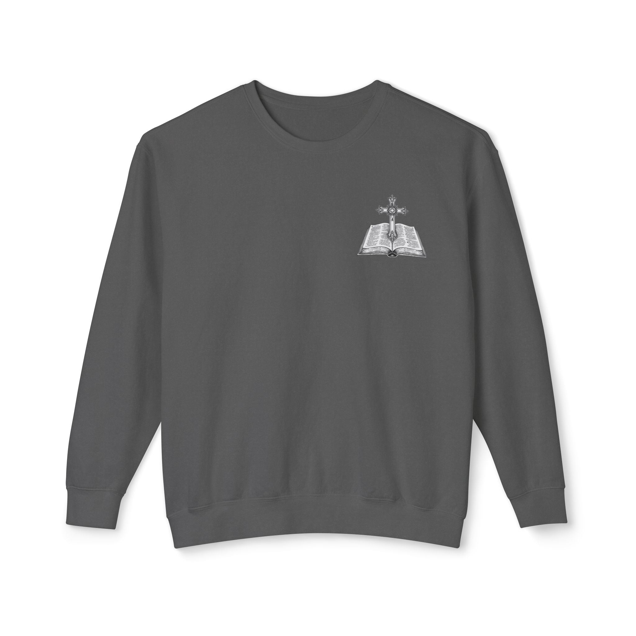 Lion Crewneck Sweatshirt — "King of Kings" Bible Verse Design