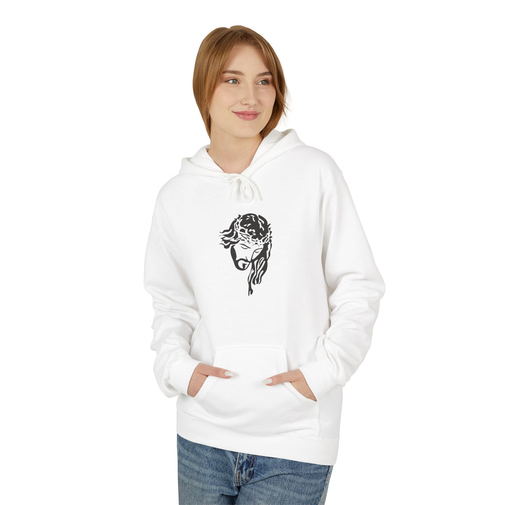 Christian Hoodie — 'Jesus My Savior' Illustrated Lamb & Shepherd Faith Pullover
