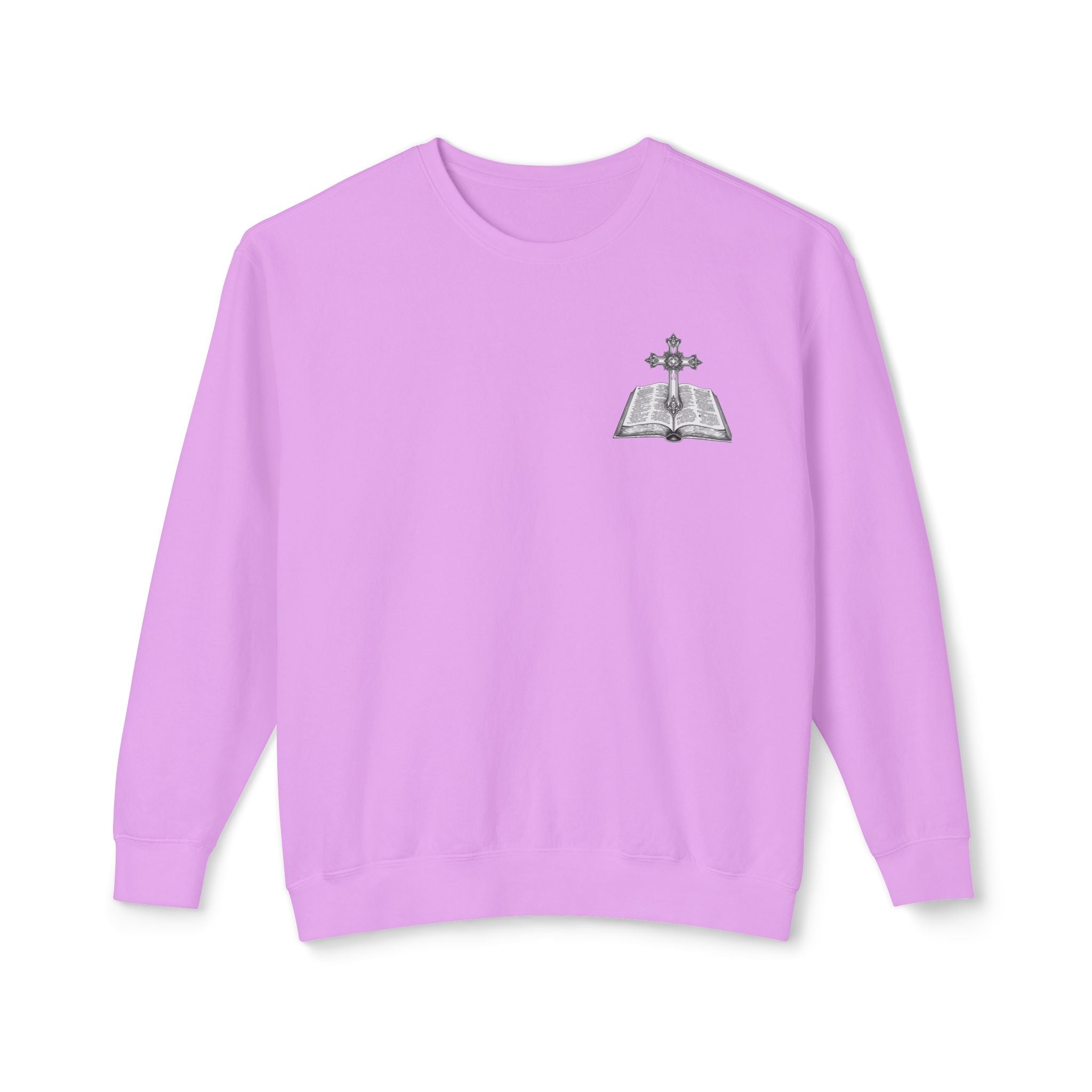 Lion Crewneck Sweatshirt — "King of Kings" Bible Verse Design