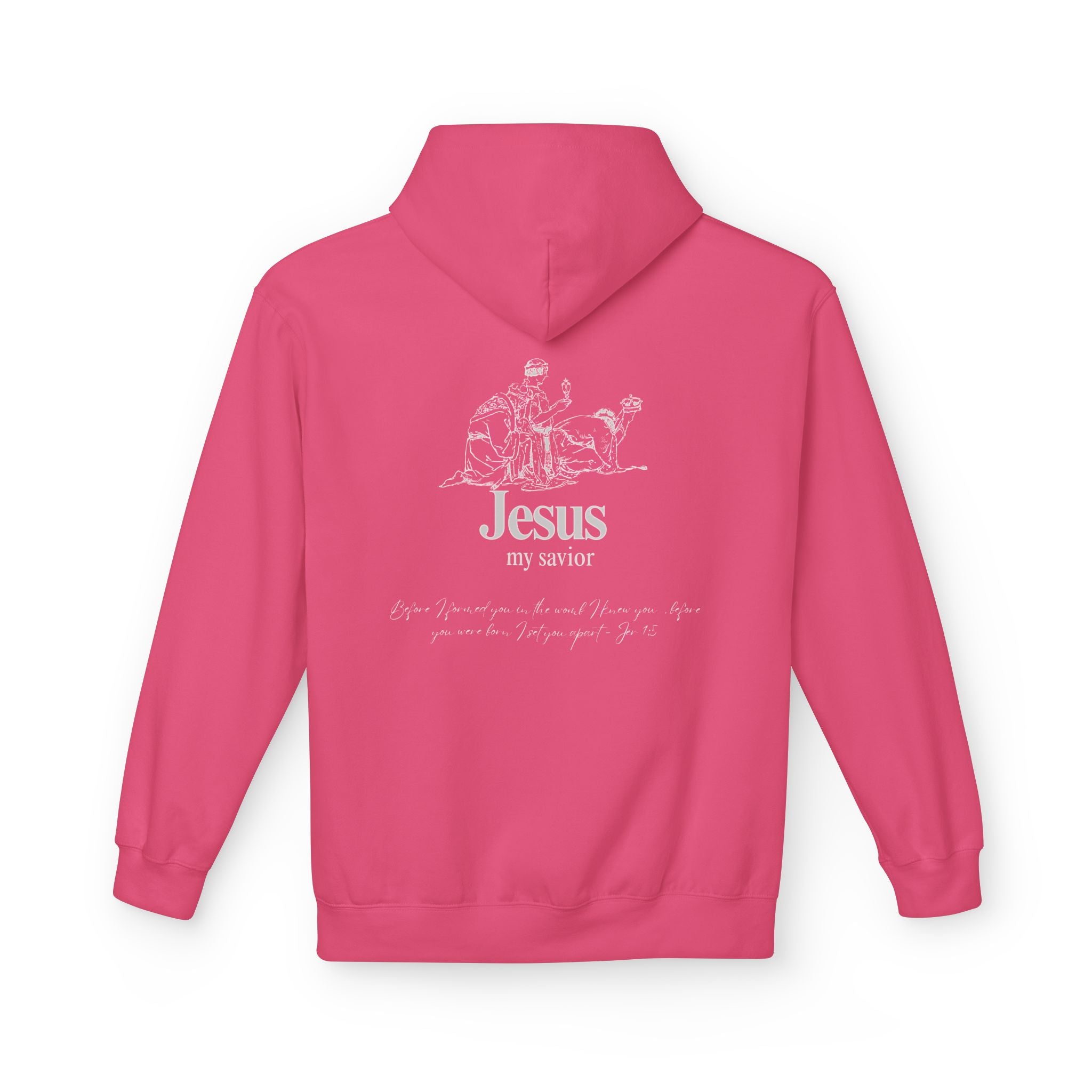 kings Hoodie — 'Jesus My Savior' Illustrated Lamb & Shepherd Faith Pullover
