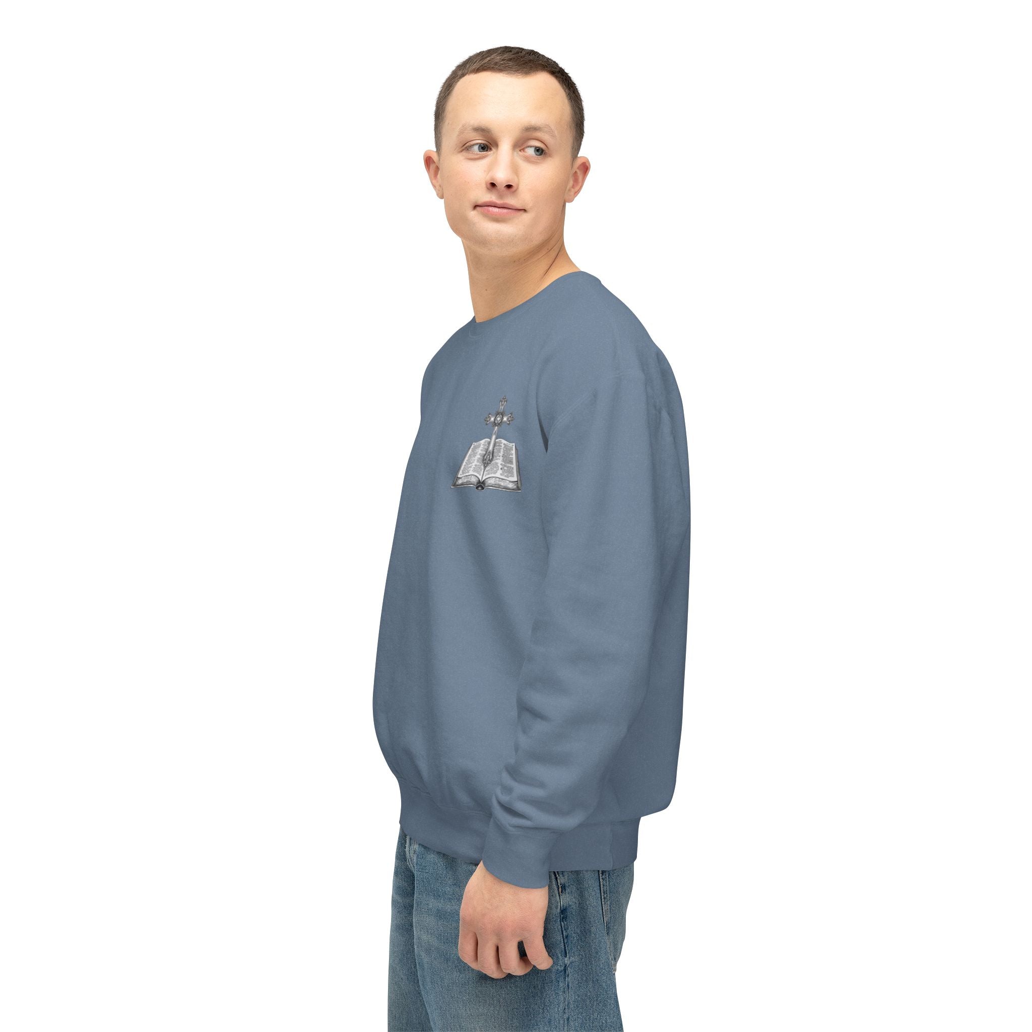 Lion Crewneck Sweatshirt — "King of Kings" Bible Verse Design