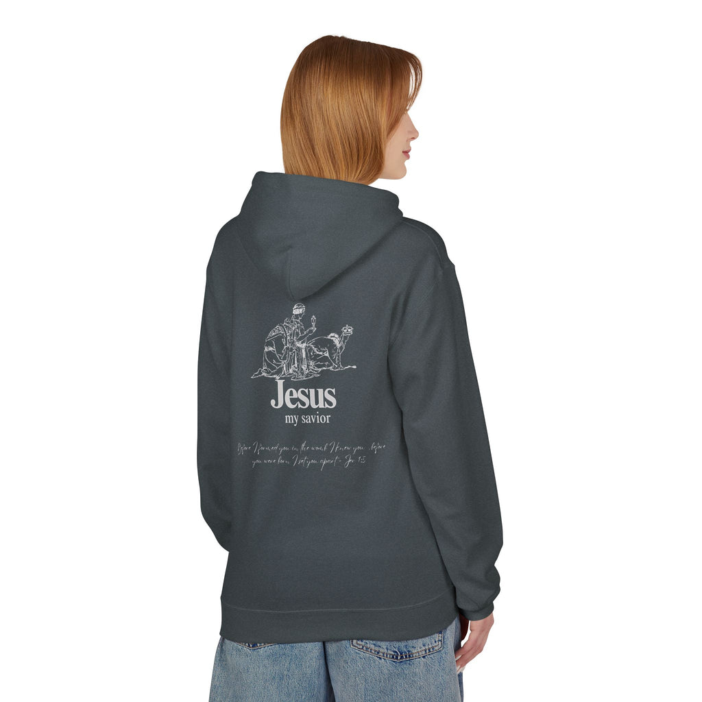 kings Hoodie — 'Jesus My Savior' Illustrated Lamb & Shepherd Faith Pullover