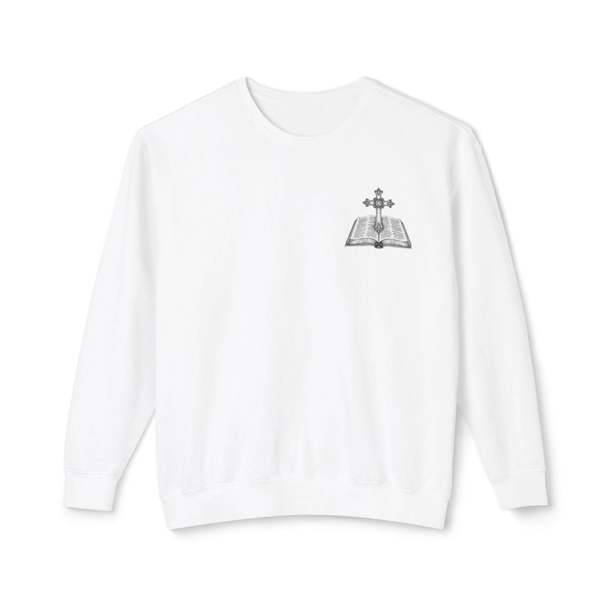 Lion Crewneck Sweatshirt — "King of Kings" Bible Verse Design