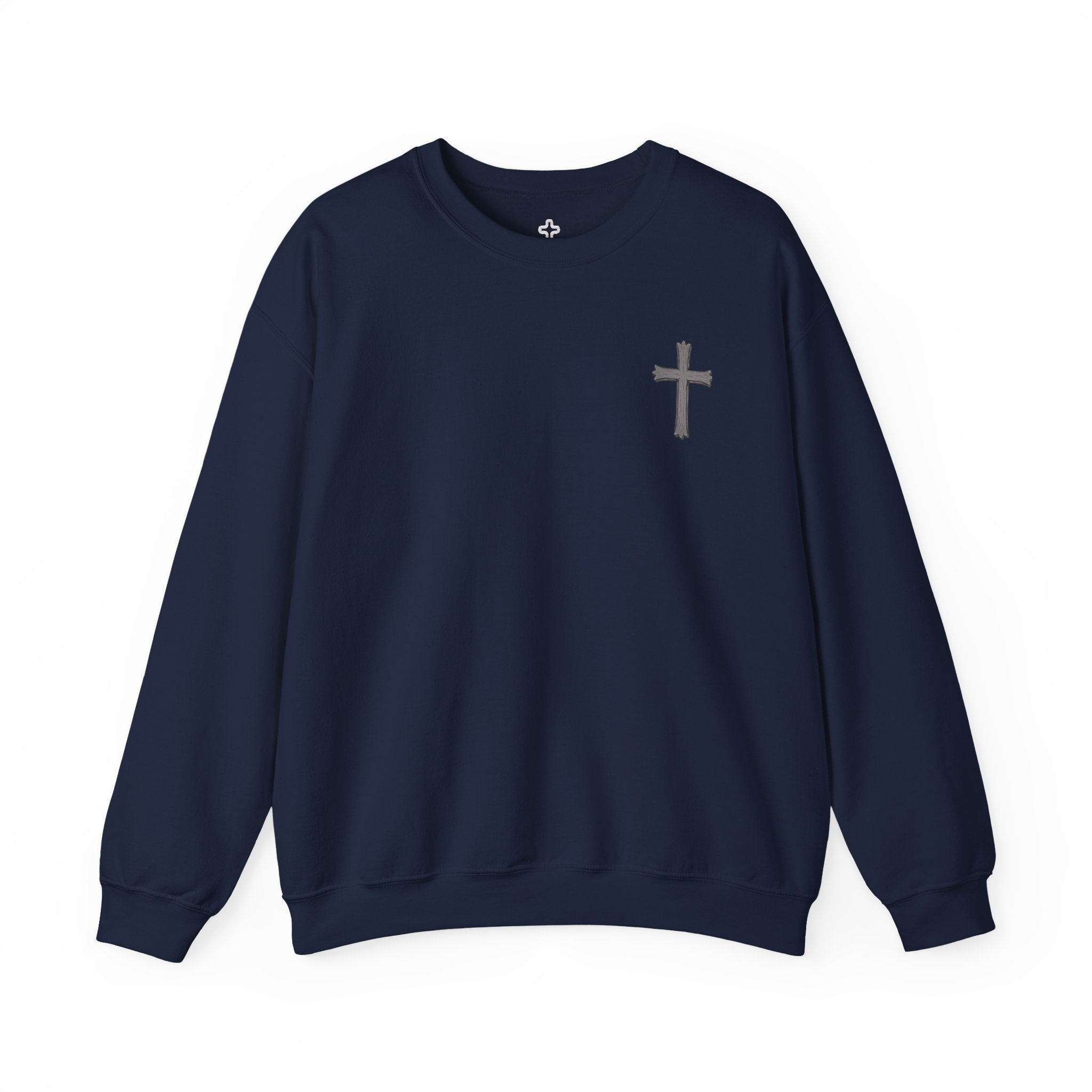 Crown of Thorns Sweatshirt — "By His Wounds We Are Healed" Isaiah 53:5 Crewneck