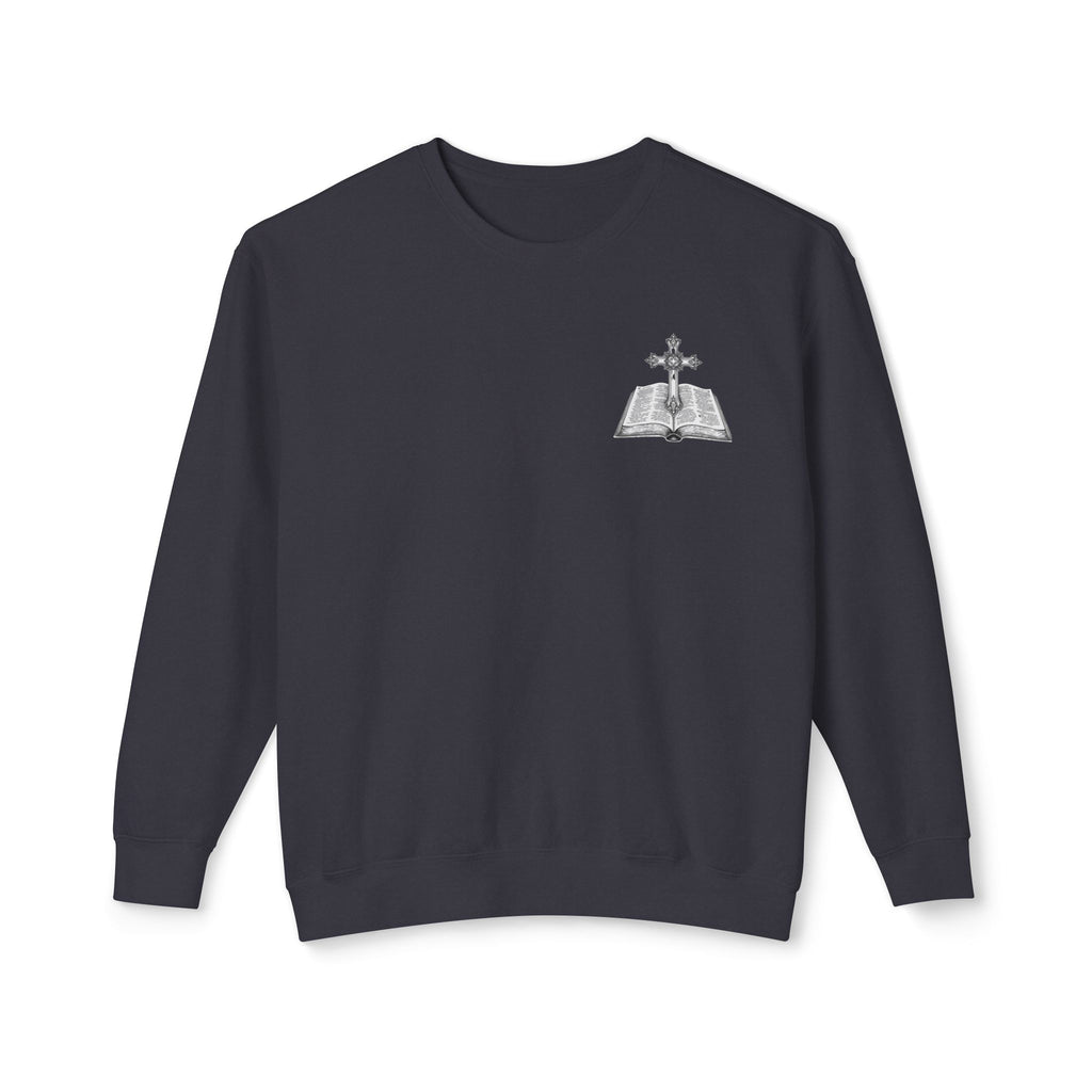 Lion Crewneck Sweatshirt — "King of Kings" Bible Verse Design