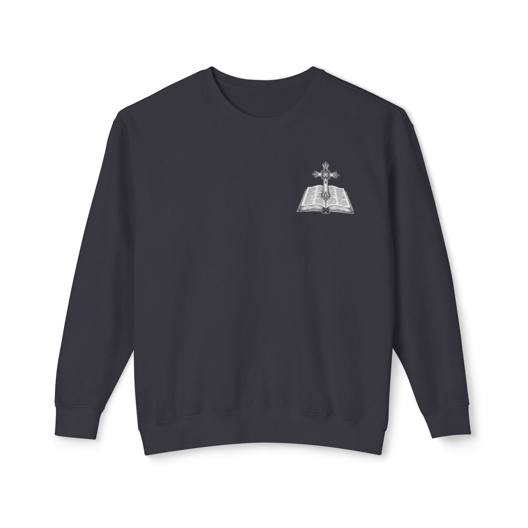 Lion Crewneck Sweatshirt — "King of Kings" Bible Verse Design