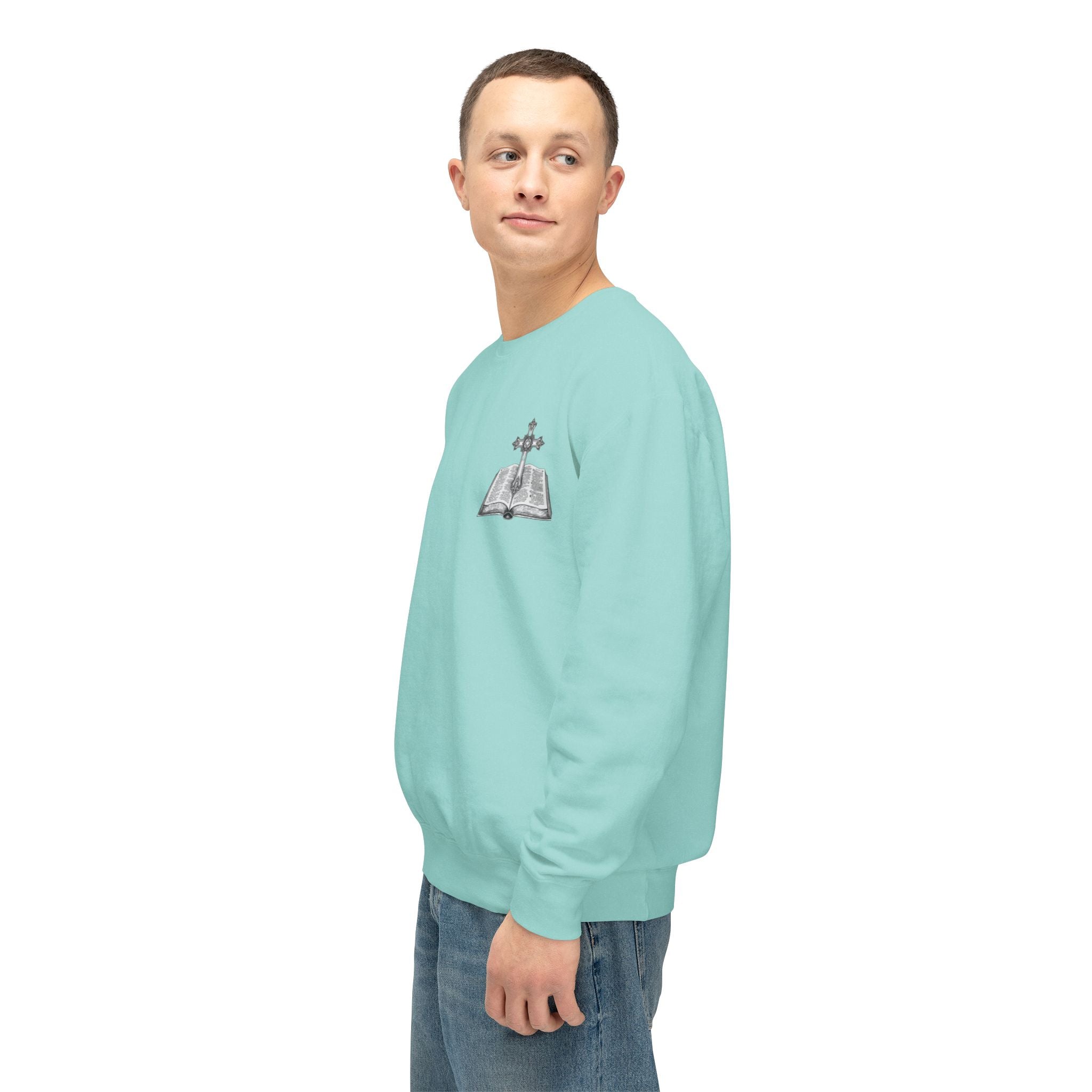 Lion Crewneck Sweatshirt — "King of Kings" Bible Verse Design