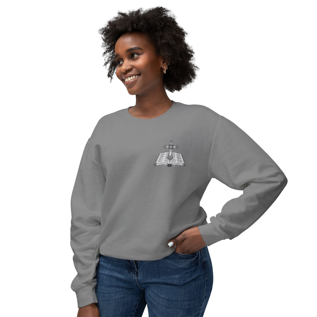 Lion Crewneck Sweatshirt — "King of Kings" Bible Verse Design
