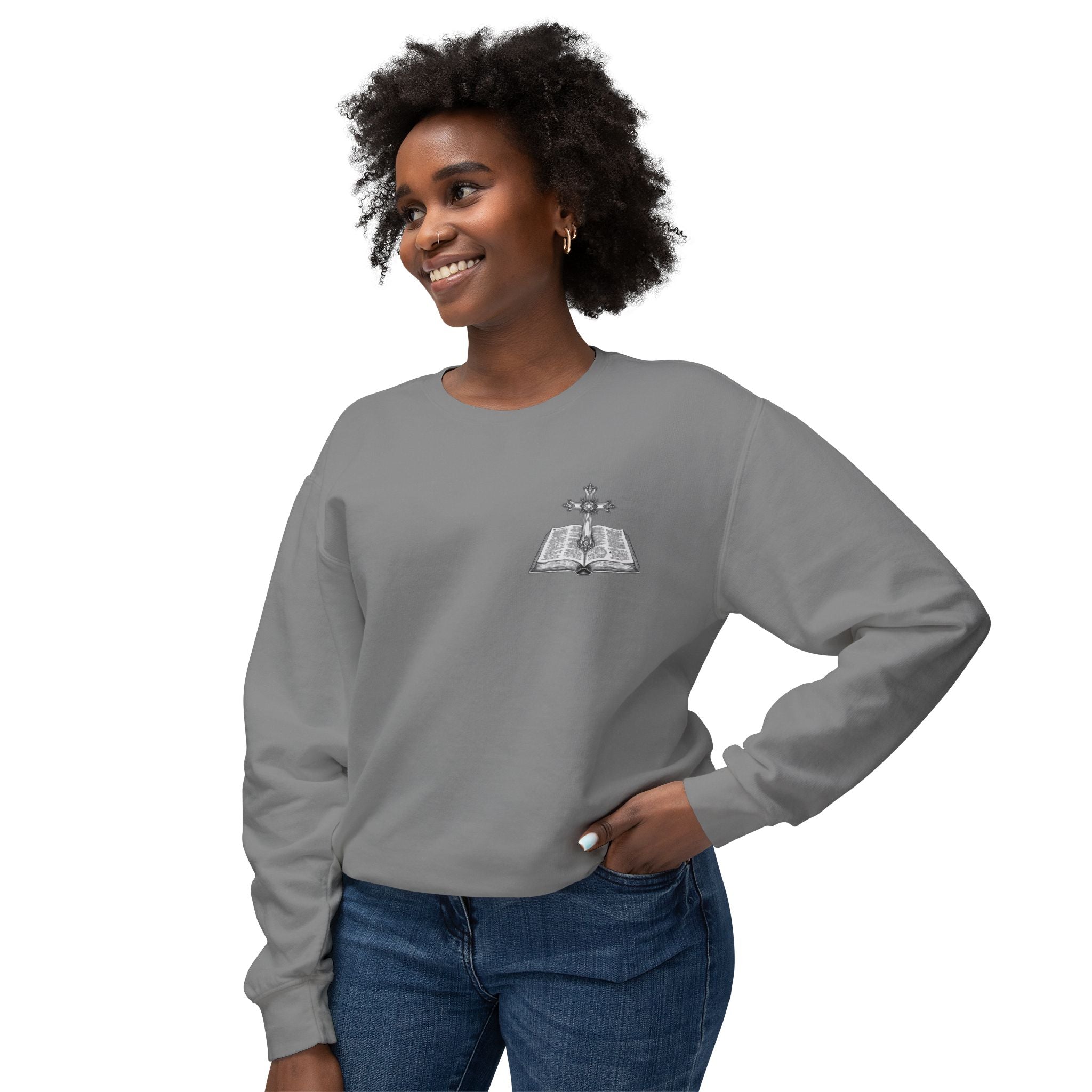 Lion Crewneck Sweatshirt — "King of Kings" Bible Verse Design