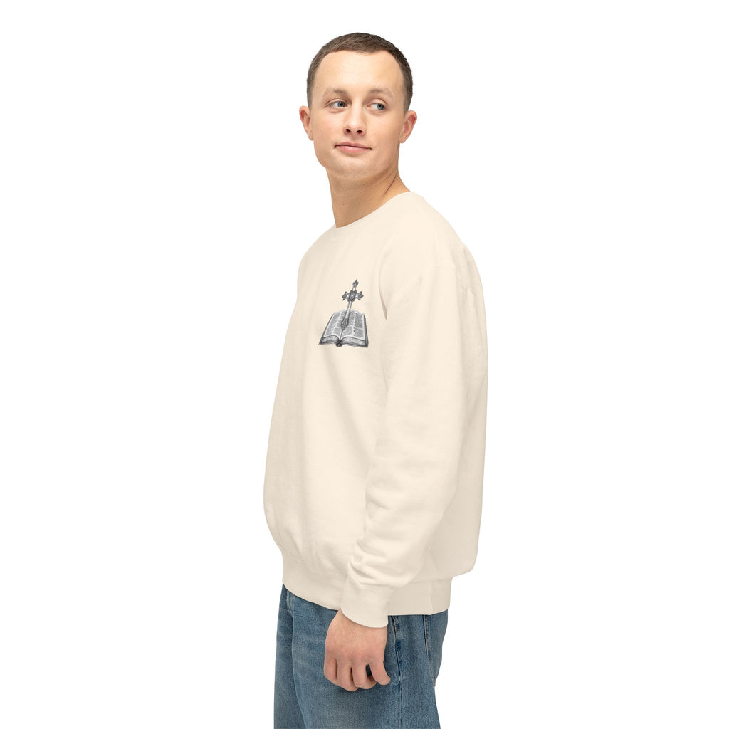 Lion Crewneck Sweatshirt — "King of Kings" Bible Verse Design