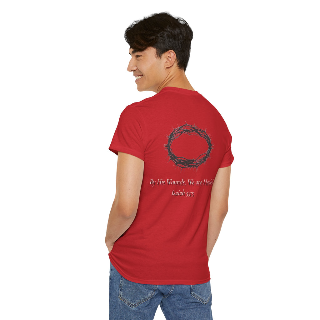 the crown T-Shirt — ‘By His Wounds We Are Healed’ Crown of Thorns Tee