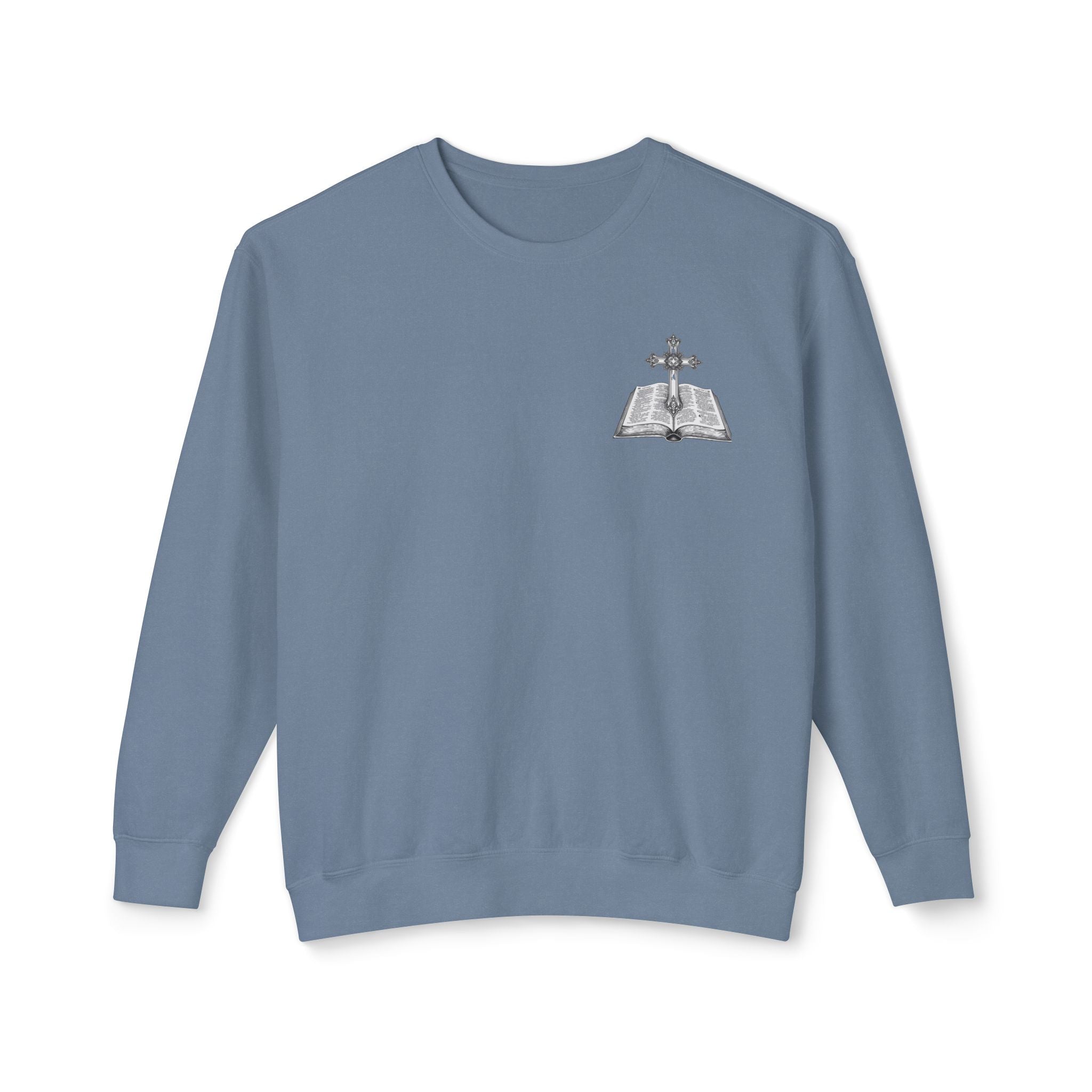 Lion Crewneck Sweatshirt — "King of Kings" Bible Verse Design