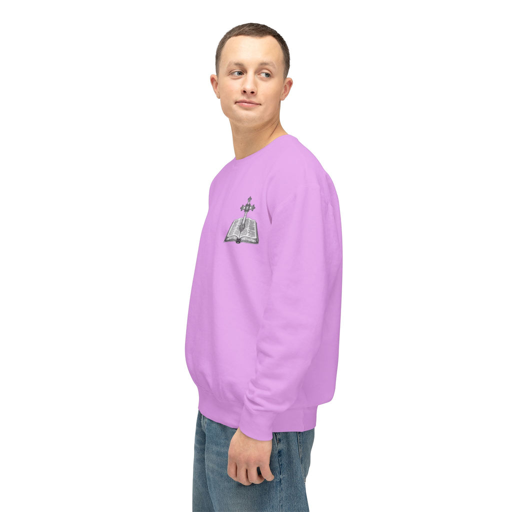 Lion Crewneck Sweatshirt — "King of Kings" Bible Verse Design