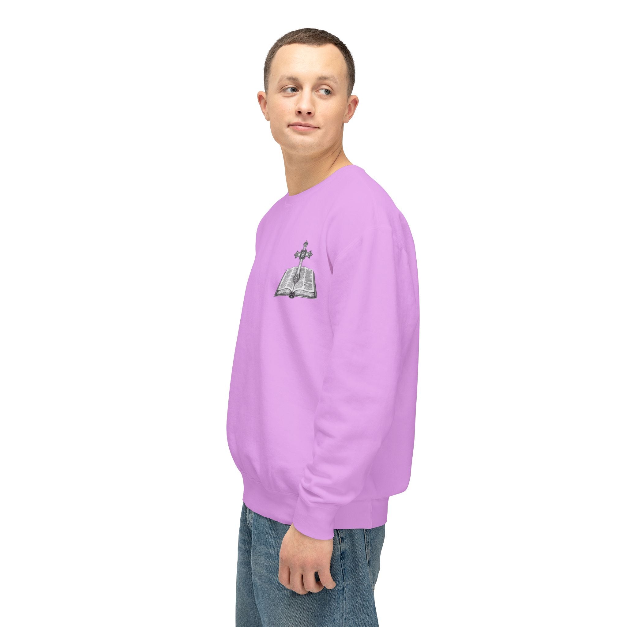 Lion Crewneck Sweatshirt — "King of Kings" Bible Verse Design