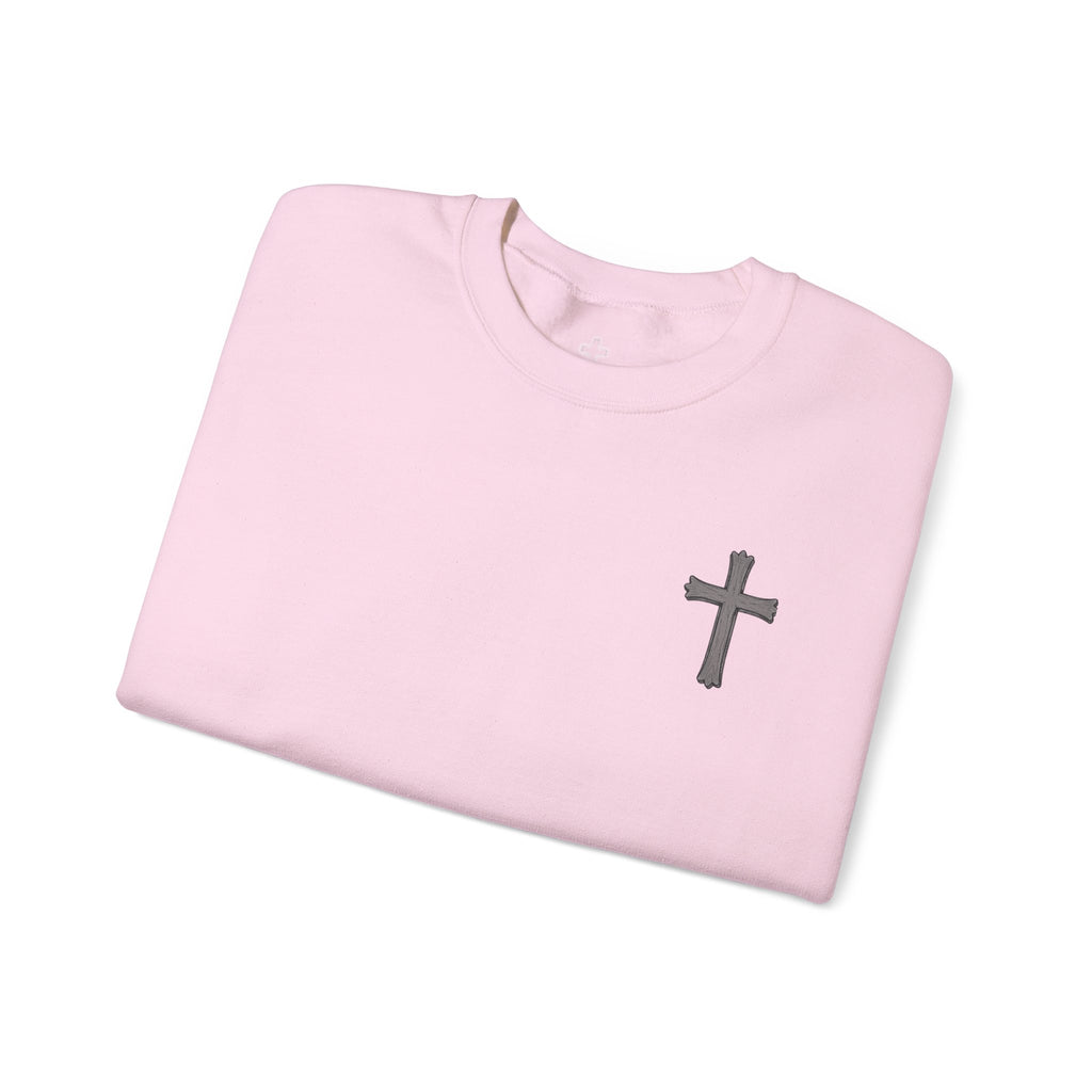 Crown of Thorns Sweatshirt — "By His Wounds We Are Healed" Isaiah 53:5 Crewneck
