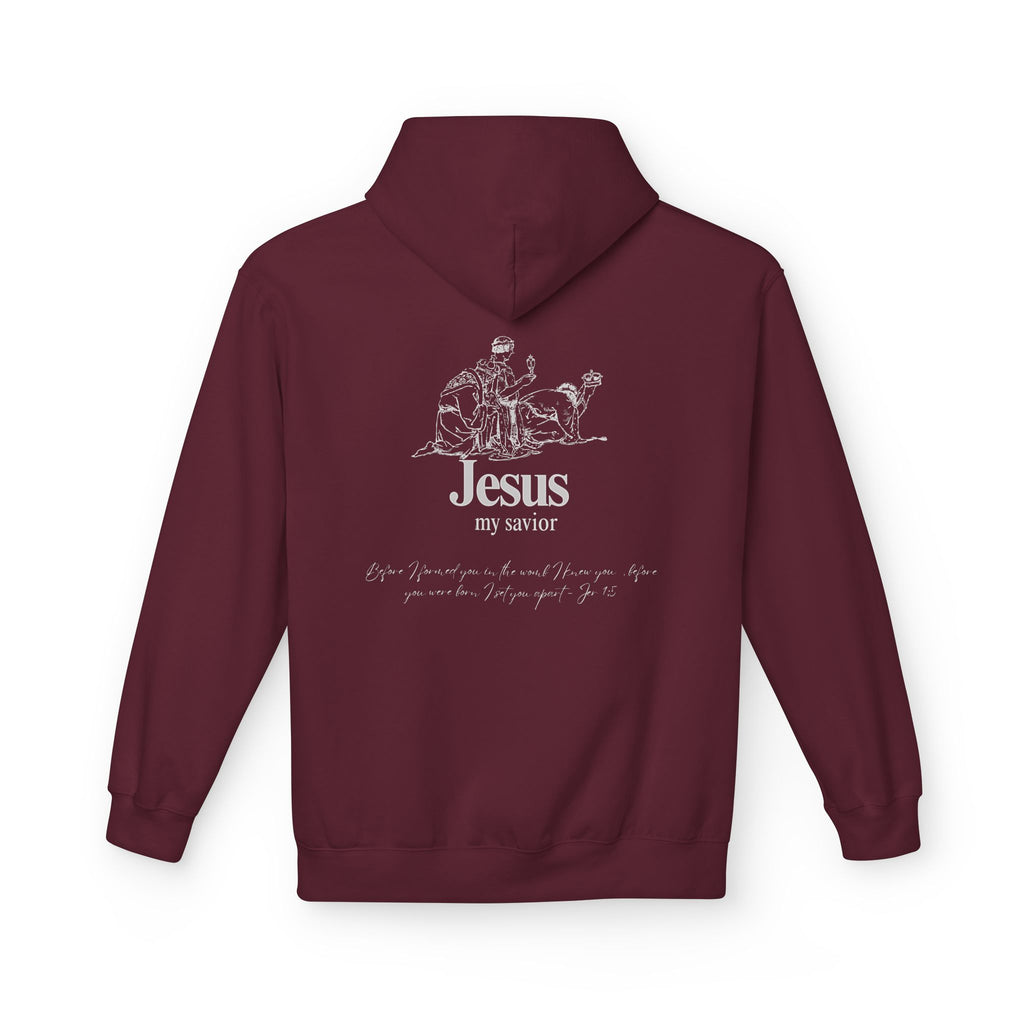 kings Hoodie — 'Jesus My Savior' Illustrated Lamb & Shepherd Faith Pullover