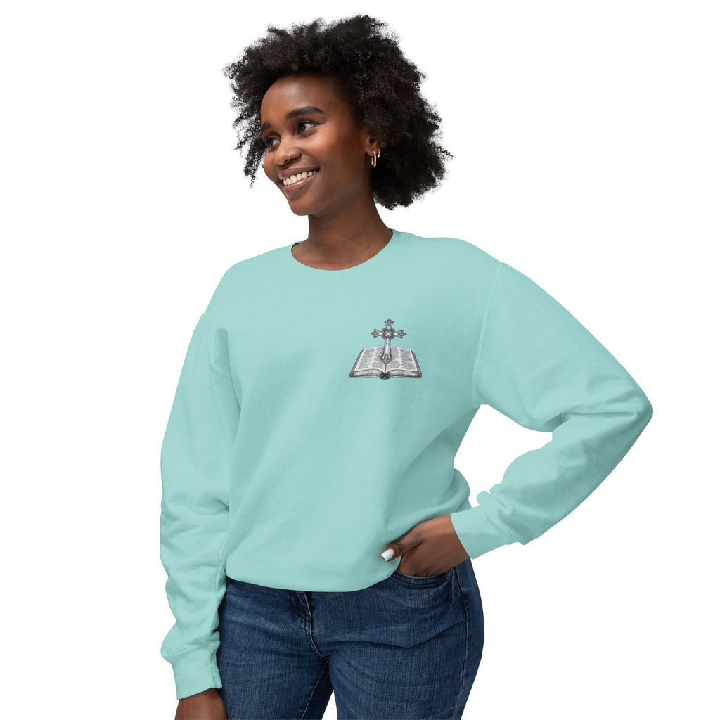 Lion Crewneck Sweatshirt — "King of Kings" Bible Verse Design