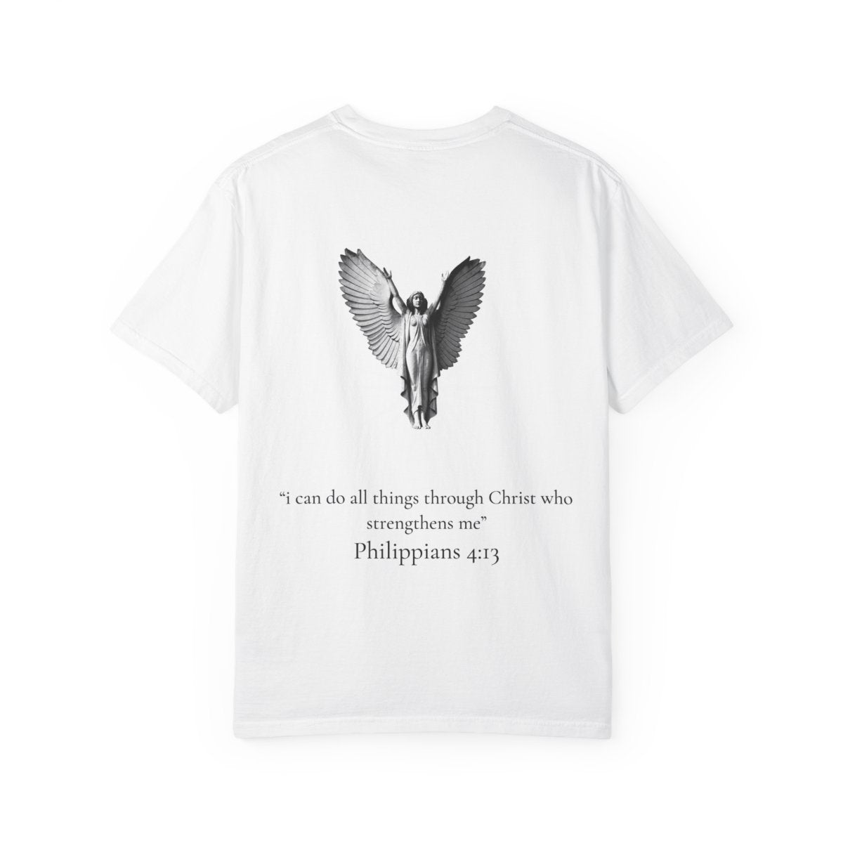 Philippians 4:13 Angel T-Shirt — 'I Can Do All Things' Christian Tee